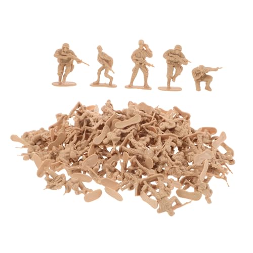 BESTonZON 100 Stück Soldatenmodell Aus Dem Zweiten Weltkrieg Miniatur-soldatenfiguren Winzige Soldatenfiguren Minifigur Sandtisch Miniaturmenschen Tischdekorationen Aus Sand Yellow Plastik von BESTonZON