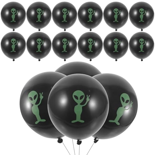 BESTonZON 100 Stücke Thema Party Favors Party Szene Luftballons Party Dekorationen Emulsion Alien Luftballons von BESTonZON