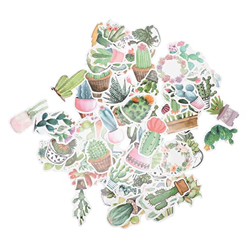 BESTonZON 100St Aufkleber für grüne Pflanzen Cartoon-Aufkleber botanische Aufkleber Wiederverwendbare Sticker Reusable Stickers Aufkleber für Wasserflaschen Reise-Scrapbook-Aufkleber PVC von BESTonZON