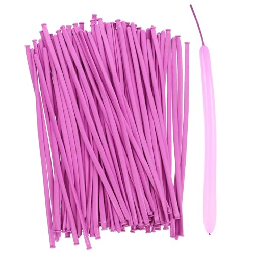 BESTonZON 100St Dekoration aus Ballongeflecht leichte Luftballons Ballongirlande funkelnd Hochzeitsballons ballon tiere Ballongas Bausatz für Modellierballons Partyballons Emulsion Lavender von BESTonZON