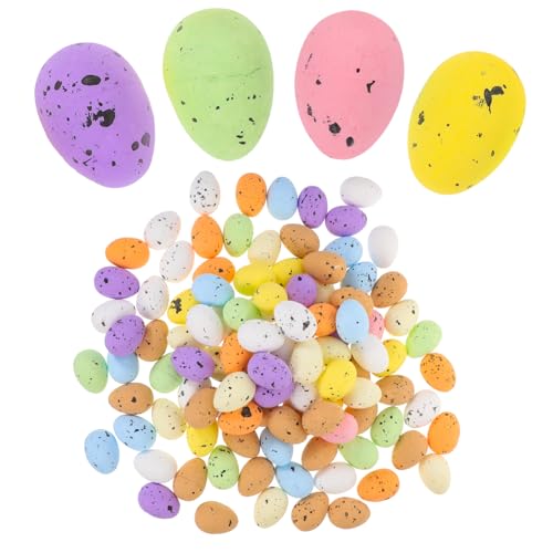 BESTonZON 100St Ei Dekoration Seerose Schale Seifenblasenstäbe saftige Schale Blasendekoration Wachteleier easter eggs ostereierfolie Osterszenen-Deko-Requisite schäumt Eier Osterdeko Schaum von BESTonZON