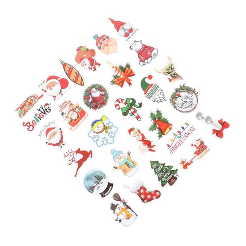 BESTonZON 100St Notebook-Aufkleber Aufkleber zum Thema Weihnachten Weihnachtsparty-Dekoration DIY Sammelalbum Scrapbooking Sticker Scrapbook Stickers Cartoon-DIY-Aufkleber Aufkleber beachten von BESTonZON