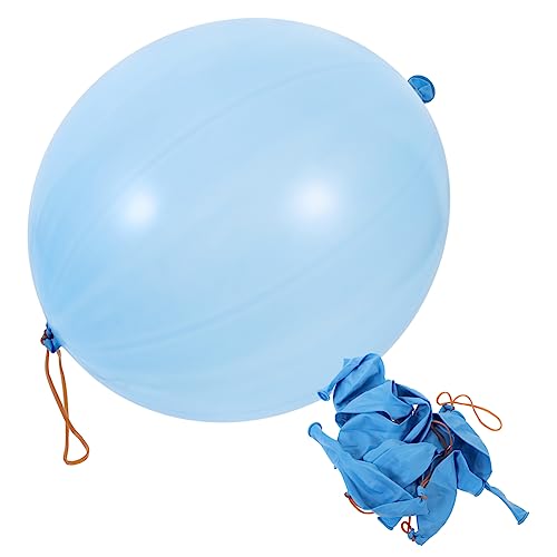 BESTonZON 10St Punschballons für die Party Neon aufblasbare Lichtschwertballons Fruchtballons prallen luftballons balloons Spielzeuge Hochzeitsballons kinder punschbälle Schlagbälle Blue von BESTonZON