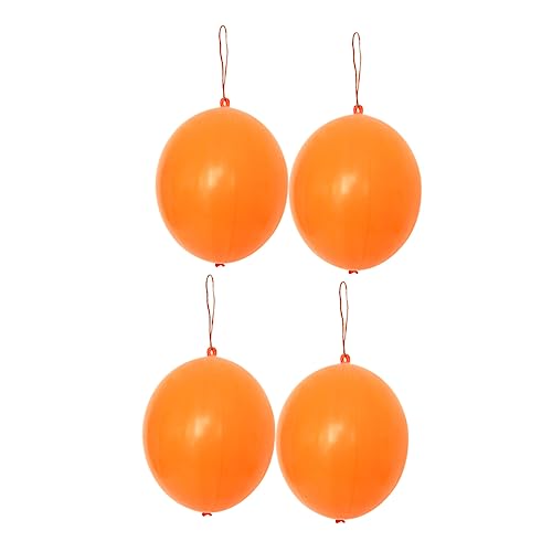 BESTonZON 10St kinder punschbälle partyknaller kinder Ballons balloons geburtstagsgeschenk spielessen Geburtstagsparty- Schlagbälle Aufblasgerät Ballonpumpe Heliumballon-Kit Orange von BESTonZON