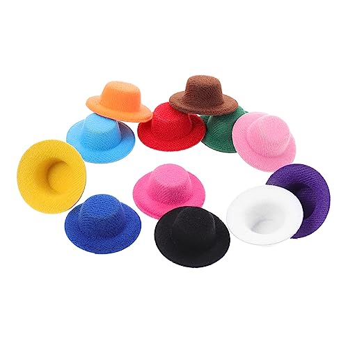 BESTonZON 12-teiliges Puppenhut-Set Dekorative Mini-Gentleman-hüte Verschleißfeste Mini-hüte Für Puppendekor Handwerk BESTonZON 12-teiliges Puppenhut-Set Dekorative Mini-Gentleman-hüte Verschleißfeste Mini-hüte Für Puppendekor Handwerk von BESTonZON
