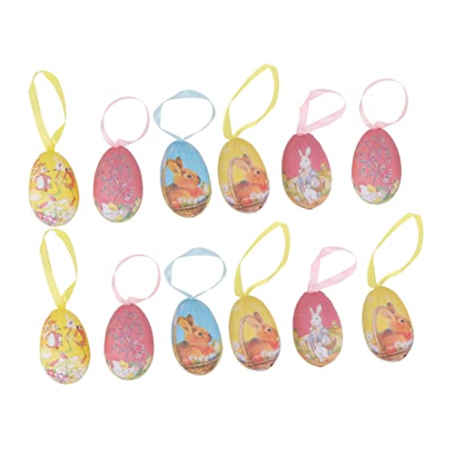 BESTonZON 12St Ostereier easter eggs eierfarben ostern easter egg decoration osterdeko ideen Partydekorationen füllbare Eier Spielzeugeier Osterei osterdekoration ei Konfetti von BESTonZON