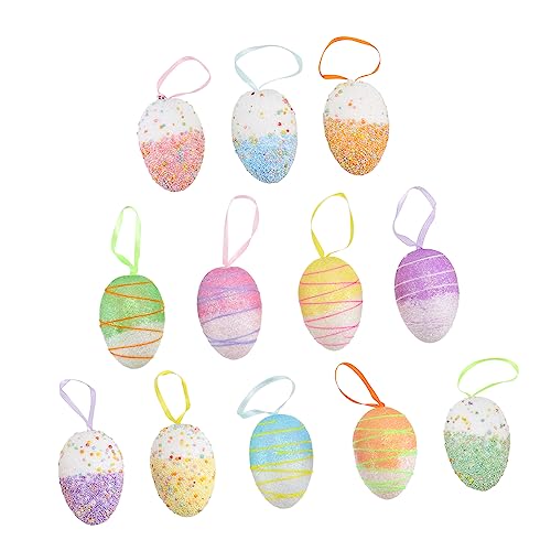 BESTonZON 12St Ostereier eggmazing-Dekorateur Ostern gefüllte Eier Eierbaum easter egg decoration for osterschmuck selber machen osterparty versorgung Schaum Colorful von BESTonZON