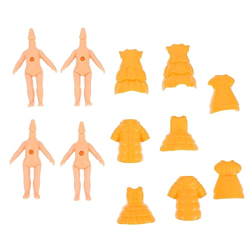 BESTonZON 12St Puppenkörper für kinderspielzeug spielzeuge für Mädchen Reisepuppe Körperzubehör für Puppen Puppenzubehör selber Machen Plastik Orange von BESTonZON