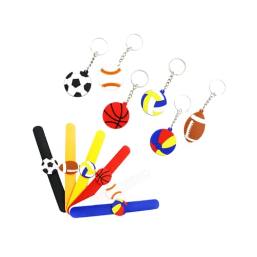 BESTonZON 12st Kinderarmband Baseball-schlüsselanhänger Kinderarmbänder Schlüsselanhänger Mit Baseballschläger Armband Für Kinder Fußballarmband Für Jungen Fußballarmbänder Schlagarmbänder von BESTonZON