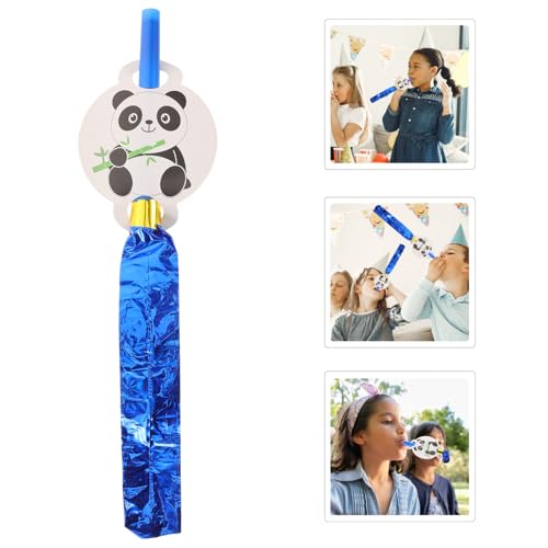 BESTonZON 12st Panda Pfeift Geburtstagsparty Gebläse Geburtstagshorn Blasen Tierlärmmacher Lustige Party-blowouts Silvester Party Krachmacher Hochzeit Deko Gastgeschenke Hochzeit Papier von BESTonZON