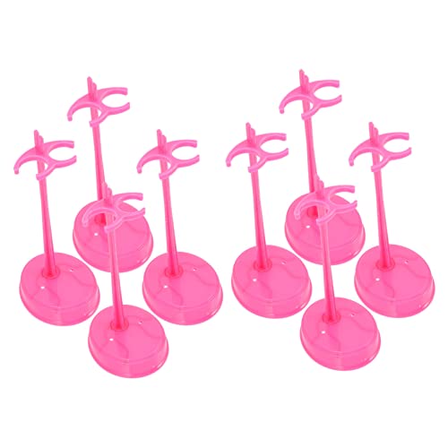 BESTonZON 15st Taillenstütze Für Puppen Puppe Stehende Unterstützung Puppenfiguren Stehen Displayhalter Für Puppe Puppendisplay-unterstützung Puppenständer Für Kinder Plastik Rosy von BESTonZON