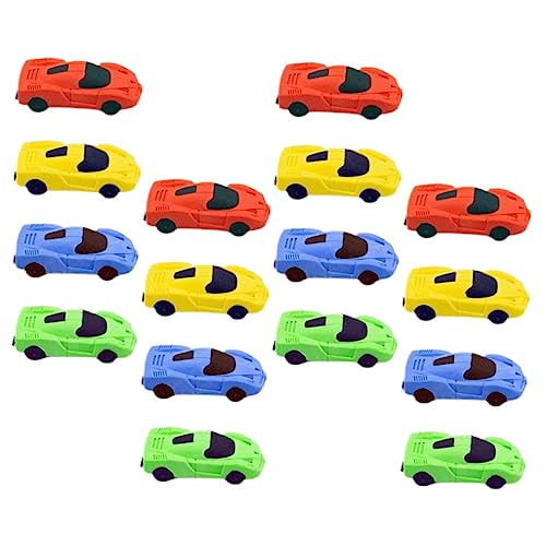 BESTonZON 16st Radiergummi Kinderautos Tragbare Malradierer Mini-puzzle-radierer 3d-mini-radierer Mini-spielzeug 3d-radierer Auto Für Kinder Geschenktütenfüller Automodell Spielzeug von BESTonZON