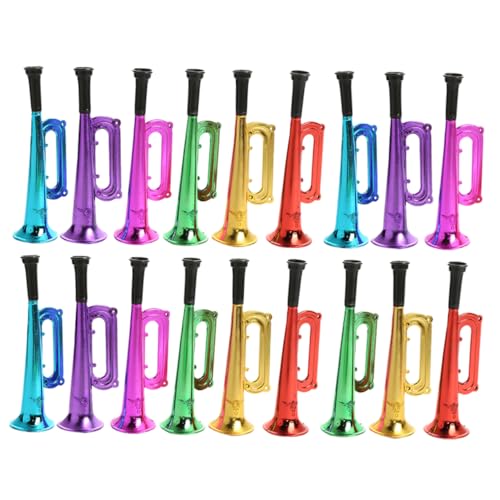 BESTonZON 18 Stücke Bunte Airhorn Trompete Spielzeug Musical Horn Instrumente für Jungen und Mädchen Geburtstag Party BESTonZON 18 Stücke Bunte Airhorn Trompete Spielzeug Musical Horn Instrumente für Jungen und Mädchen Geburtstag Party von BESTonZON