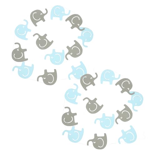 BESTonZON 2 Sätze Dekorationen Für Die Babyparty Banner-Ornament Elefant-babyparty-Dekorationen Für Jungen Babyparty-Banner Bannerfoto Banner-dekor Babyparty-Party-Banner Sky-Blue Papier von BESTonZON