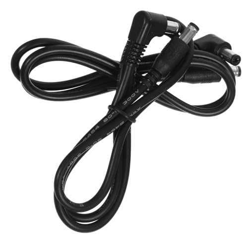 BESTonZON 2 Stück Effektor Dc Netzteil Pedal Patchkabel Kabel USB Ton Bass Kabel Für E Gitarre Instrumentenadapter E Gitarrenkabel Verstärker Für E Gitarre Dc Kabel Pvc Schwarz von BESTonZON