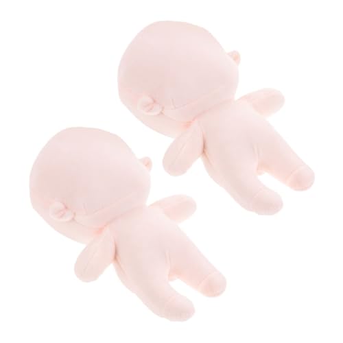 BESTonZON 2 Stück Puppe Puppe B Kleine Entzückende Unvollendete Ausgestopfte Puppenkörper DIY Handwerk Puppe Tragbare Leere Puppe Entzückende Leere Puppe Dekorative Leere Puppe Kleidung von BESTonZON