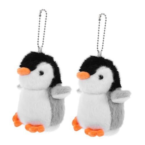 BESTonZON 2 Stück üsch Pinguin Schlüsselanhänger Niedliche Stofftier Anhänger Für Taschen Perfekte Deko Und Geschenkidee Für Pinguinliebhaber Ideal Für Geburtstage Und Besondere von BESTonZON