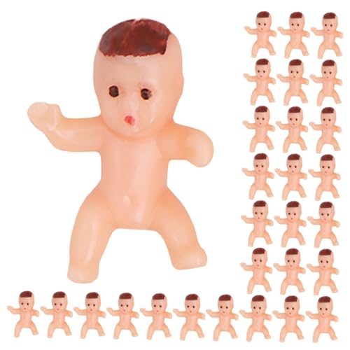 BESTonZON 200st Mini-plastikbaby Tortenaufsatz Zur Taufe Winzige Babys Segne Taufdekorationen -party-requisiten Mini-babys Babymodell Mini- -modell Plastikbabys Pp Beige von BESTonZON