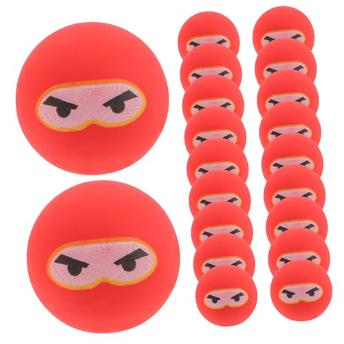 BESTonZON 20Pcs Ninja Hüpfende Ball Ninja Kinderbällchen Mini Ninja Bouncy Bälle Hüftbälle Für Ninja Geburtstag von BESTonZON