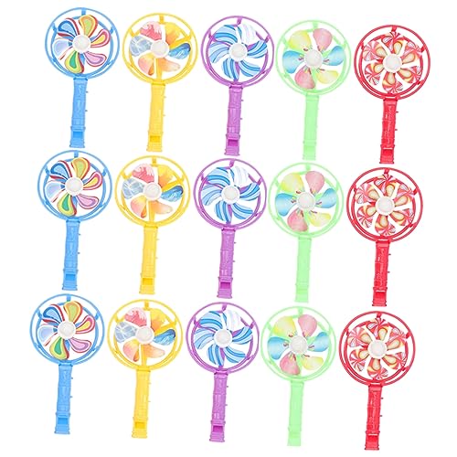 BESTonZON 20Pcs Pfeifspielzeug Für Partygebläse Windmühle Kleine Party Noisemaker Whistling Toy Birthday Party Whistle Geburtstag Lärm Maker Cartoon Whistle Pinwheel Für Party Plastik von BESTonZON