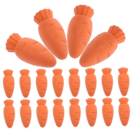 BESTonZON 20St Karotten Radiergummi Karotten-Radiergummis kleine Preise für Kinder für Belohnungen erasers for schulkinder Lebensmittel Radiergummis Kawaii-Radiergummi Orange von BESTonZON