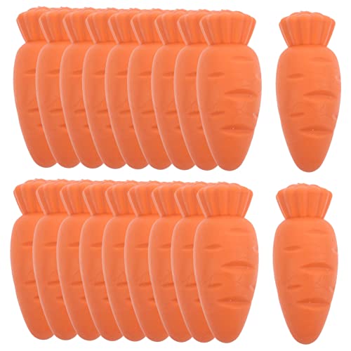 BESTonZON 20St Karotten Radiergummi Spaß Radiergummis Kinder Mini-Radiergummis für Kinder Kinderpreise erasers for schulkinder Radiergummis Masse Kawaii-Radiergummi Orange von BESTonZON