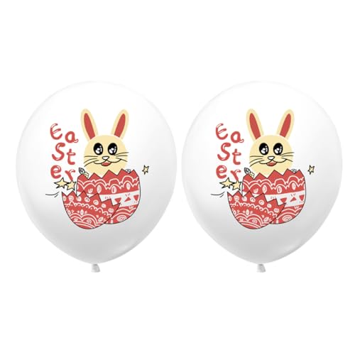 BESTonZON 20St Osterballons alles zum geburtstag ballonbanner Ballons für Ballontiere Blase ostern luftballons easter decoration Ballongas Osterartikel Zubehör für die Osterparty Weiß von BESTonZON