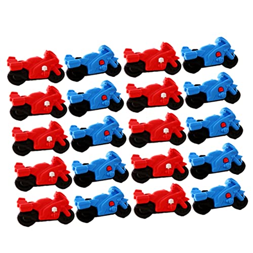 BESTonZON 20st Radiergummi Mini-motorräder Für Kinder Kleines Auto Radierer Für Motorräder Kindermotorrad Mini- Miniatur-auto-spielzeug Mini-radierer Mini-cartoon-radierer von BESTonZON