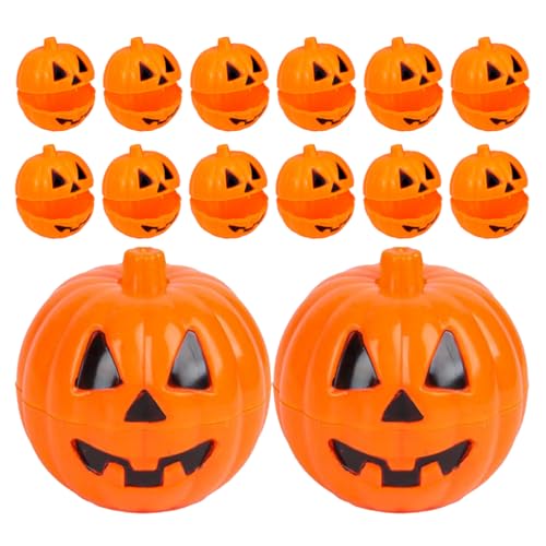 BESTonZON 24St Kürbis-Blindbox Halloween-Kürbisse zum Befüllen Süßigkeiten halloween dekoration halloween deko kürbis Aufbewahrungsboxen kürbiskerne Befüllbarer Kürbis-Bonbonhalter pp Orange von BESTonZON