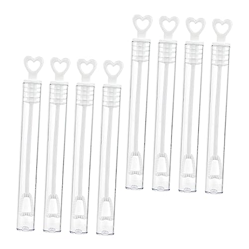 BESTonZON 24St Leere Blasenflasche Leere Blasenstäbe Blasengebläsestäbe Röhrenblasenstift weht Funny Toys Fun Toy nachgefüllter Sprudelstab Bubble Zauberstab Spielzeug Plastik Transparent von BESTonZON