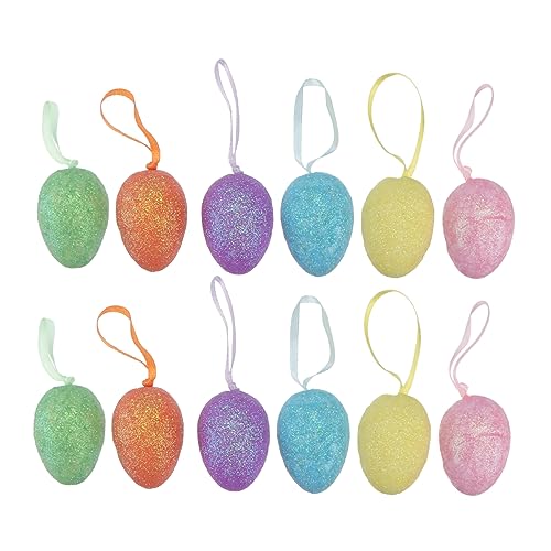 BESTonZON 24St Ostereier easter bunny easter eggs für geldgeschenke ostern zu ostern koszyczki wielkanocne Osterhase zartes Osterei dekorative Osterei-Requisiten Schaum von BESTonZON