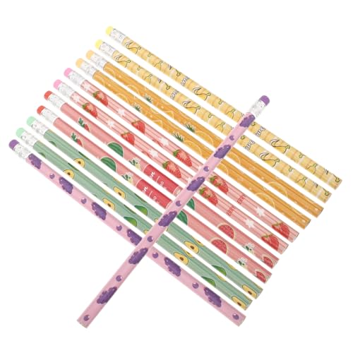 BESTonZON 24st Fruchtstift Für Kinder Belohnungsstift Buntstifte Für Kinder Bleistifte Zeichnen Lustiger Bleistift Massenbleistifte Graphitstifte Süße Bleistifte Coole Stifte Holz von BESTonZON