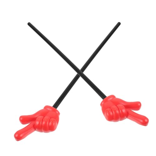 BESTonZON 2St Gestenstock evengers interaktive spiele Party-Accessoire spielessen Partei-Zeigestab Lehrerhinweise für den Unterricht Party-Jubel-Stick- Kinderstockspielzeug Plastik von BESTonZON