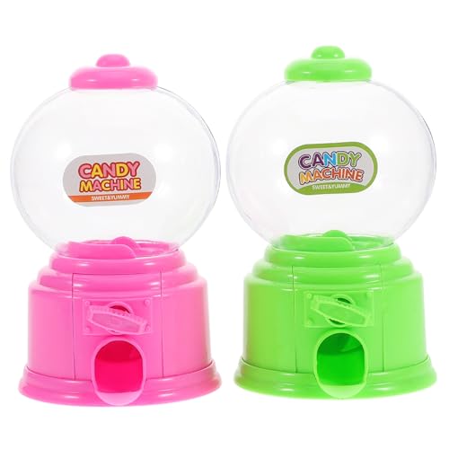 BESTonZON 2pcs Mini Candy Dispenser Kleine Gumball Maschine Desktop Bubble Gumball Bank Nüsse Leckereien Spender Candy Catcher Maschine Für Kinder von BESTonZON