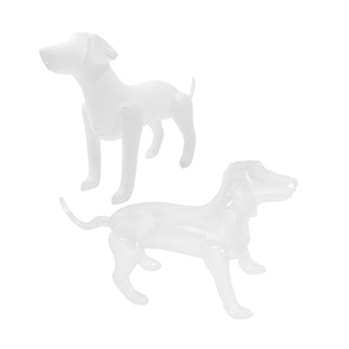 BESTonZON 2st Aufblasbarer Hund Aufgeblasene Welpenfigur Stehendes Hundemodell Schaufensterpuppen Für Hundebekleidung Aufblasbares Hundemodell Schaufensterpuppe Für Zoohandlungen Pvc von BESTonZON