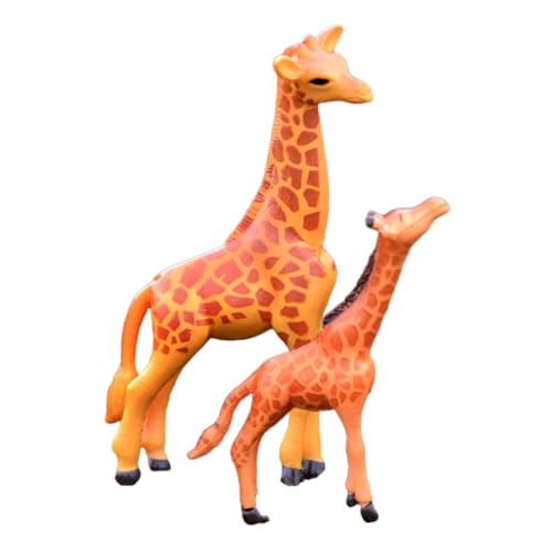 BESTonZON 2st Mikro-landschaftsverzierung Mini-Giraffe-dekor Giraffendekor Mini-tierdekor Giraffendekorationen Für Das Büro Giraffenfigur Tiergiraffenmodell Giraffen-dekor Harz von BESTonZON