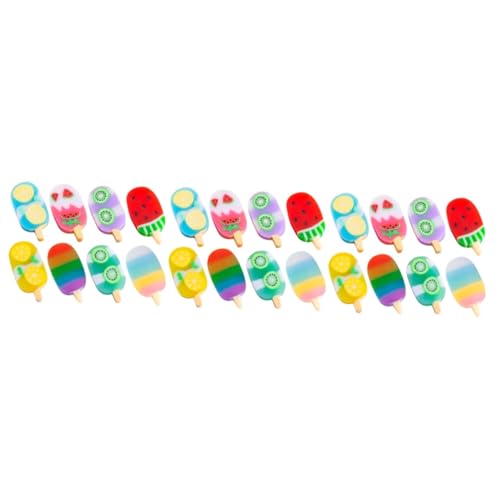 BESTonZON 3 Sätze Eiscreme Radiergummi Eis Am Stiel Förmige Radiergummis Cartoon Radiergummis Lustige Radiergummis Eiscreme Gelee Radiergummis 3D Lebensmittel Radiergummis 2 Boxen * 3 von BESTonZON