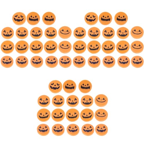 BESTonZON 3 Sätze Kürbis Radiergummi Halloween Heeloween Pumpkin Kürbis Radiergummis Masse Mini-radiergummis Für Kindergäuer Radiergummis Zum Geburtstag Orange 18 Stück * 3 von BESTonZON