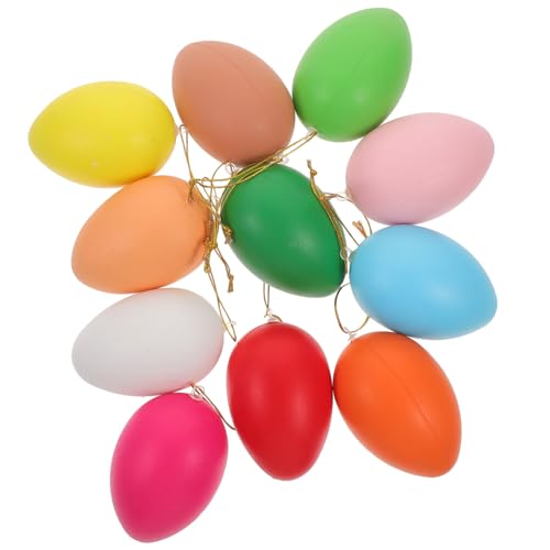 BESTonZON 36st Ostereier Geburtstagsparty Begünstigt Gefälschte Eier Matschiges Ostern Gefüllte Eier Gefälschtes Ei Osterkörbchen Diy- Yellow Plastik von BESTonZON