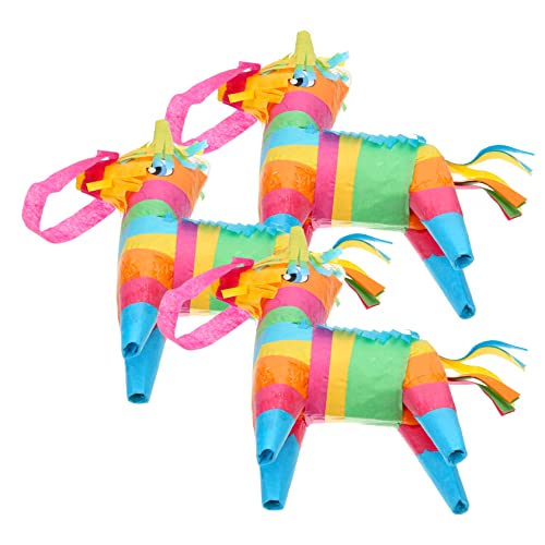 BESTonZON 3St Mexikanische Piñata tierisches Spielzeug Piñata für Kinder Mini-Piñata bunte Pinata wandverkleidung wand polsterung Pinata-Spielzeug für Kinder handgefertigte Pinata aus Papier von BESTonZON