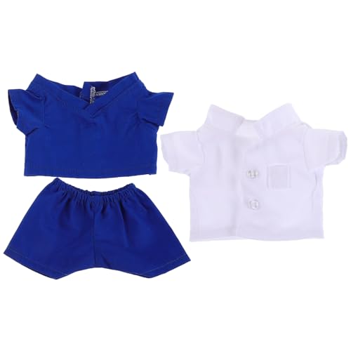 BESTonZON 3St Puppenarztuniform Frauenhaarzubehör Baumwollpuppen Junge Puppen Arztkleidung Plüsch Tier Kleidung Kuscheltiere Zubehör Plüschtier-Outfits Zubehör für Babypuppen Stoff von BESTonZON