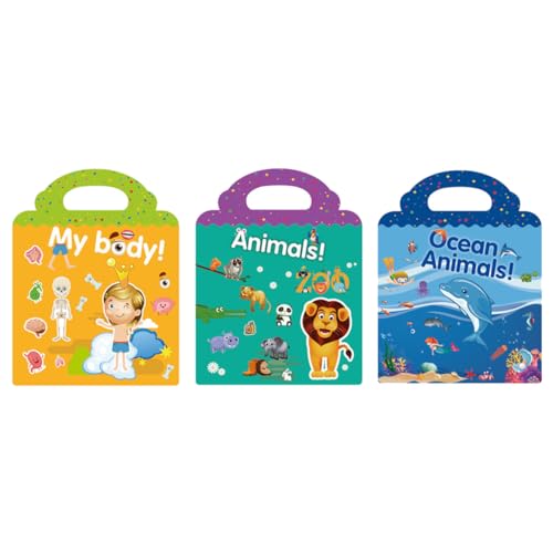 BESTonZON 3st Aufkleber Schultasche Kinder Spielzeug Spielsachen Kinderspielzeug Spielzeuge Kinder Sticker Dekorative Aufkleber Für Die Wand Wandschmuck Für Zu Hause Cartoon-Aufkleber Papier von BESTonZON