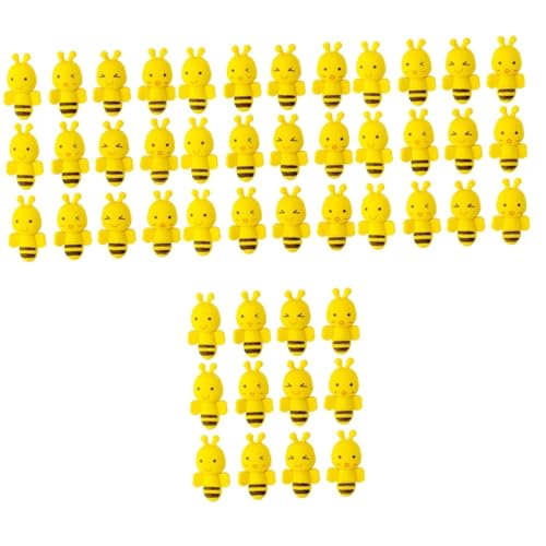 BESTonZON 4 Sätze Biene Radiergummi Kreative Bienen Radiergummis Kindergarten Radiergummis Cartoon Radiergummis Malerische Radiergummis Schreibwaren Kindergäuer Yellow 36 Stück * 4 von BESTonZON