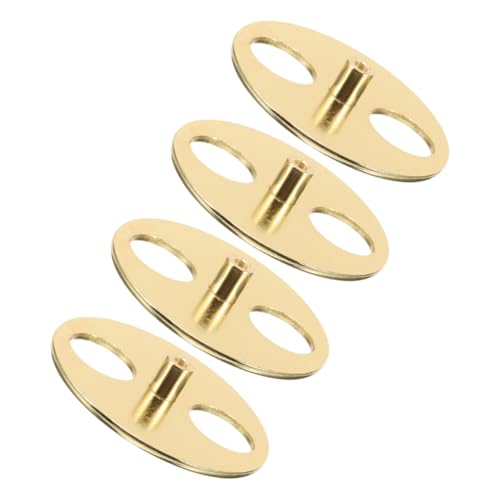 BESTonZON 4 Stück Box Spieluhr Plattenspieler Basis Spieluhr Teile Musikalische Einzigartige Ideen DIY Wickler Ersatzteile Wickelschlüssel Wickelmetall Golden von BESTonZON