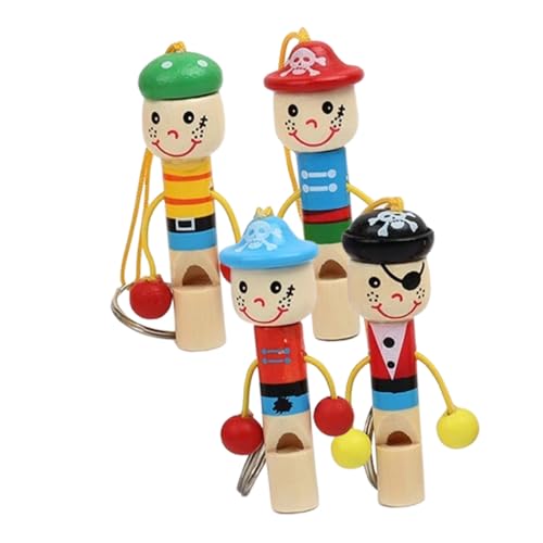 BESTonZON 4 Stück Teiliges Holz piratenspielzeug Kinderpfeifen mit Lustigen Cartoon Motiven Sichere Musikalische Lernpfeifen für Kleinkinder Kreatives für Geburtstagsgeschenke BESTonZON 4 Stück Teiliges Holz piratenspielzeug Kinderpfeifen mit Lustigen Cartoon Motiven Sichere Musikalische Lernpfeifen für Kleinkinder Kreatives für Geburtstagsgeschenke von BESTonZON