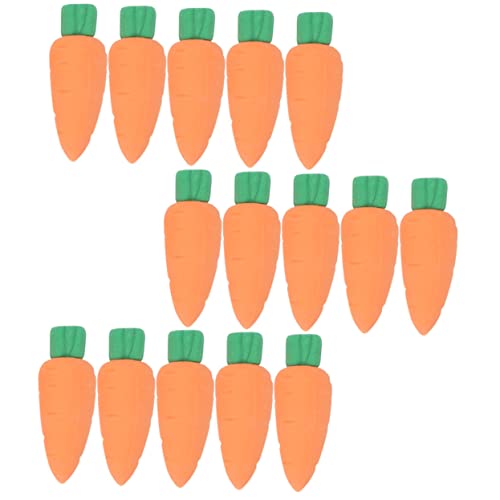 BESTonZON 40st Karotten Radiergummi Schule Radiergummis Puzzle-radiergummis in Gemüseform Radiergummis Für Schreibtischtiere Block-radierer Massengeschenk Radiergummi Für Schreibwaren Party von BESTonZON