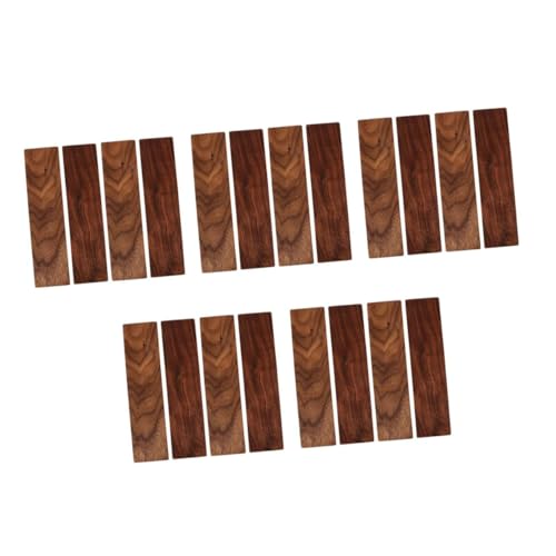 BESTonZON 5 Sätze 5 Sets Schwarzes Walnussholz Schnittholz Holzbearbeitung Unbehandeltes Holz Kunsthandwerk Holzbearbeitung Gravur Rohlinge Schnitzen Von Holz Hobby 4 Stück * 5 von BESTonZON