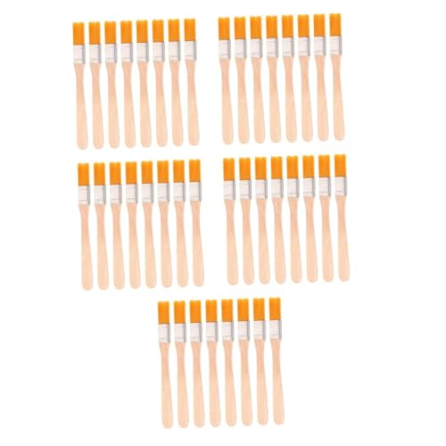 BESTonZON 5 Sätze Bürste Mit Holzgriff Pinsel Für Kunstmalerei Tapetenbürste Künstlerpinsel Ölpinsel Ölmalerei Pinsel Mit Holzgriff Lacke Malwerkzeug Staubpinsel Zum Malen Nylon 8 Stück * 5 von BESTonZON