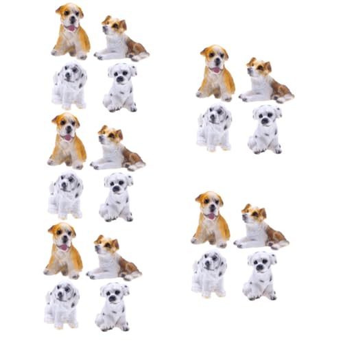 BESTonZON 5 Sätze Simulationshund Welpen-cupcake-topper Cupcake-topper Mit Hund Tierfiguren Für Kleinkinder 1-3 Kleine Tierfiguren Hundefiguren Für Harz 4 Stück * 5 von BESTonZON