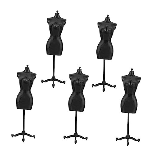 BESTonZON 5 Stück Modellständer Puppenkleid Unterstützung Mannequin Halterung Puppenständer Puppenkleidung Display Rack Miniatur DIY Zubehör Mini Puppenmodell Rack Mini Mannequin von BESTonZON